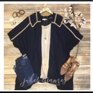 Navy blue kimono